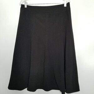 Sandro Sportswear Women's Black Career Wear to Work Flare Skirt Size 8
